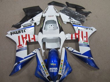 Acheter Carénages Moto Yamaha YZF R1 2002-2003 - Blanc Bleu Rouge Fiat Motul