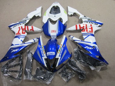 Acheter Carénages Moto Yamaha YZF R1 2004-2006 - Blanc Bleu Motul Fiat