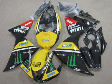 Acheter Carénages Moto Yamaha YZF R1 2009-2011 - Jaune Blanc Noir Rouge Vert Motul Monstre