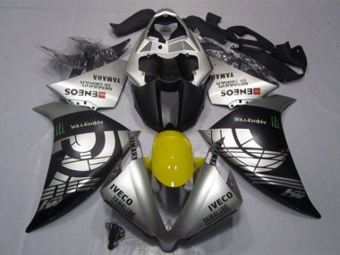 Acheter Carénages Moto Yamaha YZF R1 2012-2014 - Argent Noir IVECO Yamalube ENEOS Monstre