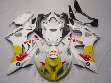 Acheter Carénages Moto BMW S1000RR 2009-2014 - Blanc Jaune Red Bull