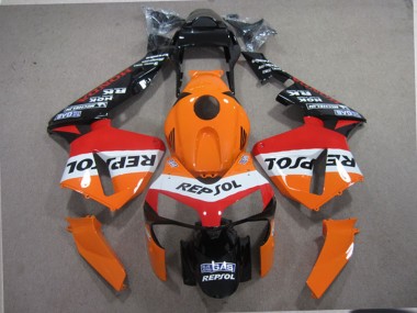 Acheter Kits Carénage Moto ABS Honda CBR600RR 2003-2004 - Orange Blanc Rouge Noir Brillant Repsol