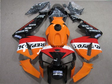 Acheter Kits Carénages Moto Honda CBR600RR 2005-2006 - Orange Blanc Rouge Noir Brillant Repsol