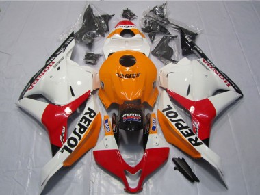 Acheter Kits Carénages Moto Honda CBR600RR 2009-2012 - Orange Blanc Rouge Noir Brillant Repsol
