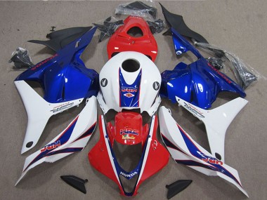 Acheter Carénage Moto Honda CBR600RR 2009-2012 - Blanc Rouge Bleu HRC