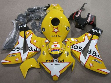 Acheter Carénages Moto Honda CBR1000RR 2008-2011 - Jaune Blanc Noir Brillant Star Repsol HRC