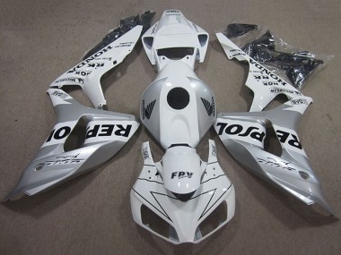 Acheter Carénage Moto Honda CBR1000RR 2006-2007 - Blanc Argent Noir Repsol
