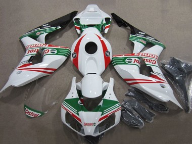 Acheter Carénages Moto Honda CBR1000RR 2006-2007 - Blanc Rouge Vert Noir Brillant Castrol