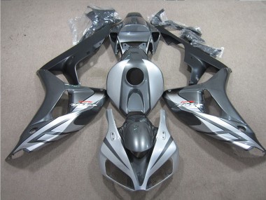 Acheter Carénages Moto Honda CBR1000RR 2006-2007 - Argent Gris Noir Mat Fireblade