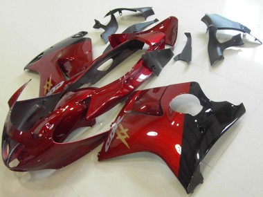 Acheter Carénages Moto Honda CBR1100XX Blackbird 1996-2007 - Bonbon Rouge Noir Brillant