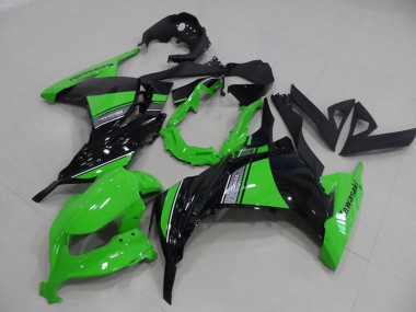 Acheter Carénages Moto Kawasaki ZX300R 2013-2018 - Vert Noir Brillant