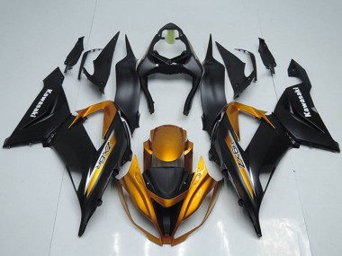 Acheter Carénages Moto Kawasaki ZX6R 2013-2018 - Noir Mat Orange
