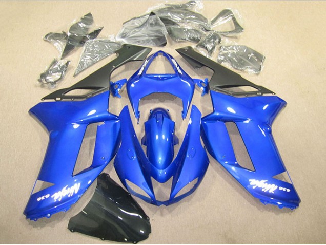 Carénages Moto Kawasaki ZX6R 2007-2008 - Bleu Ninja 636
