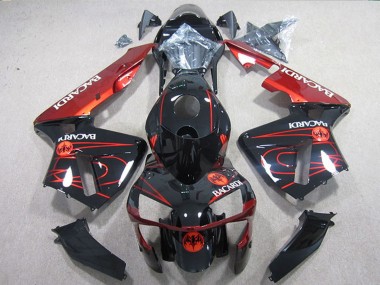 Acheter Carénages Moto Kawasaki ZX10R 2004-2005 - Noir Rouge Racardi