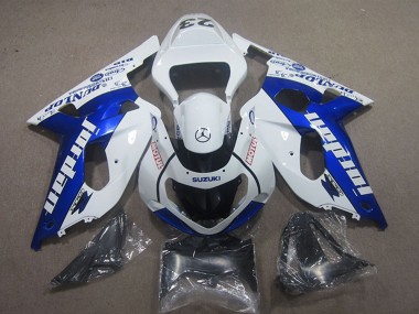 Acheter Carénages Moto Suzuki GSXR 600 2001-2003 - Blanc Bleu Jordan Motul
