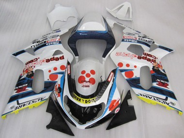 Acheter Carénages Moto Suzuki GSXR 600 2001-2003 - Blanc Bleu Rouge Jaune Noir Dark Dog