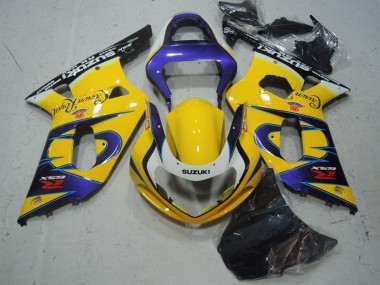 Acheter Carénages Moto Suzuki GSXR 600 2001-2003 - Jaune Violet Noir
