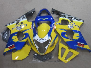 Acheter Carénages Moto Suzuki GSXR 600 2004-2005 - Jaune Bleu Blanc Noir Corona Extra