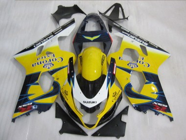 Acheter Carénages Moto Suzuki GSXR 600 2004-2005 - Jaune Blanc Bleu Corona Extra