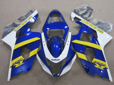 Acheter Carénages Moto Suzuki GSXR 600 2004-2005 - Bleu Blanc Jaune