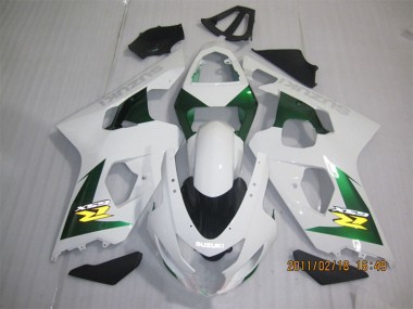 Acheter Carénages Moto Suzuki GSXR 600 2004-2005 - Blanc Vert Jaune Noir