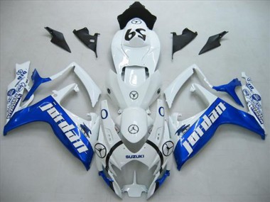 Acheter Carénages Moto Suzuki GSXR 600 2006-2007 - Blanc Bleu Jordan 59