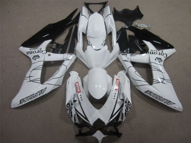 Acheter Carénages Moto Suzuki GSXR 600 2008-2010 - Blanc Noir Corona Extra Motul