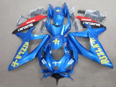 Acheter Carénages Moto Suzuki GSXR 600 2008-2010 - Bleu Jaune Rouge Noir Rizla Motul