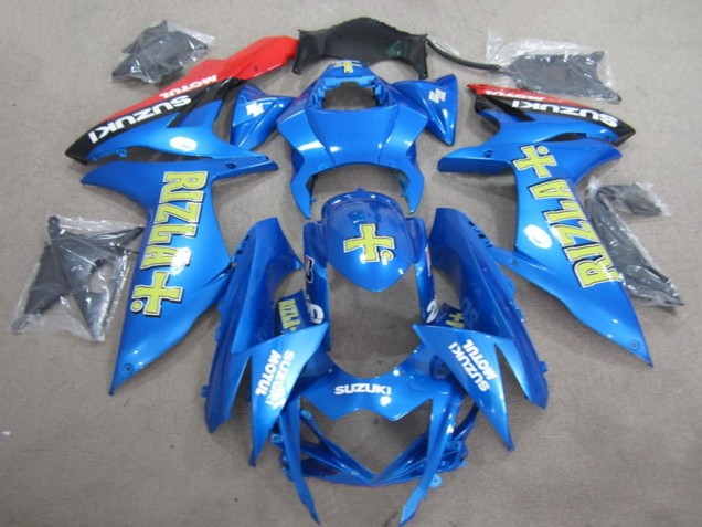 Carénages Moto Suzuki GSXR 600 2011-2024 - Bleu Or Rizla