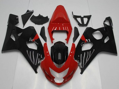 Acheter Carénage Moto Suzuki GSXR 750 2004-2005 - Rouge Noir Brillant