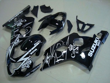 Acheter Carénages Moto Suzuki GSXR 750 2004-2005 - Noir Brillant Blanc Corona Extra Motul