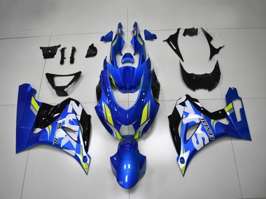 Acheter Carénage Moto Suzuki GSXR 1000 2017-2024 - Bleu Blanc Vert