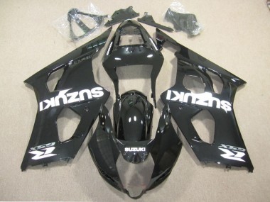 Acheter Carénage Moto Suzuki GSXR 1000 2003-2004 - Noir Brillant Blanc Décalque