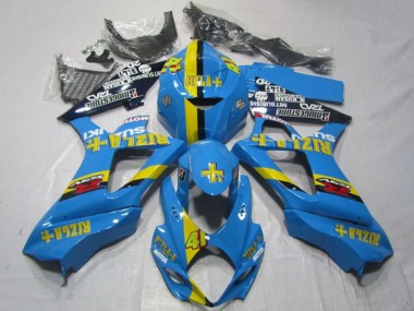 Acheter Carénages Moto Suzuki GSXR 1000 2007-2008 - Bleu Jaune Noir Rizla 41