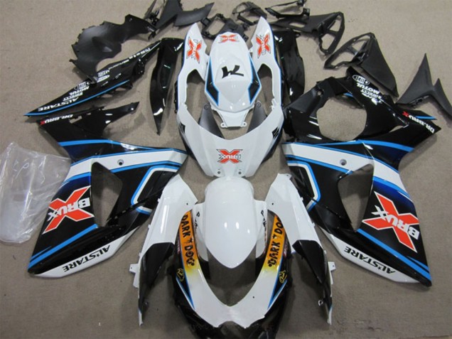 Carénages Moto Suzuki GSXR 1000 2009-2016 - Blanc Bleu Jaune Noir Brux Dark Dog