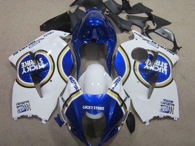 Acheter Carénages Moto Suzuki GSXR 1300 Hayabusa 1996-2007 - Blanc Bleu Motul Lucky Strike
