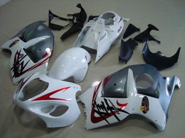 Acheter Carénages Moto Suzuki GSXR 1300 Hayabusa 1996-2007 - Blanc Rouge Gris Mat