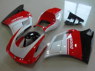 Acheter Carénages Moto Ducati 916 1993-2005 - Blanc Rouge Noir Brillant