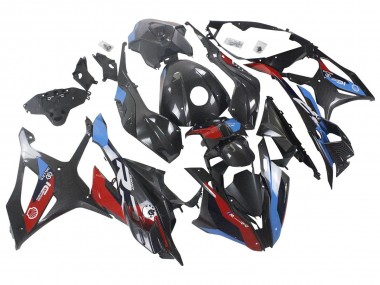 Acheter Carénages Moto BMW S1000RR 2023-2024 - Bleu Rouge Fibre de Carbone