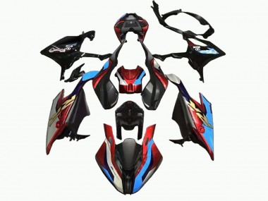 Acheter Carénage Moto BMW S1000RR 2019-2022 - Noir Bleu Rouge Or