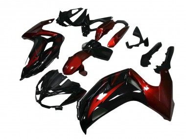 Acheter Carénages Moto Kawasaki EX650 2012-2016 - Rouge Noir Brillant