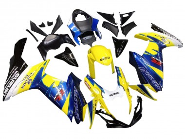 Acheter Carénages Moto Suzuki GSXR 600/750 2011-2024 - Jaune Bleu Blanc Noir Corona Extra Alstare