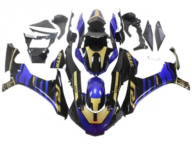 Acheter Carénages Moto Yamaha YZF R1 2015-2019 - Bleu Or Noir