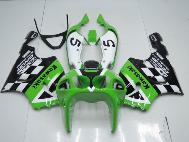 Carénage ZX7R 1996-2003 - Vert Noir et Blanc Carénage ZX7R 1996-2003 - Vert Noir et Blanc