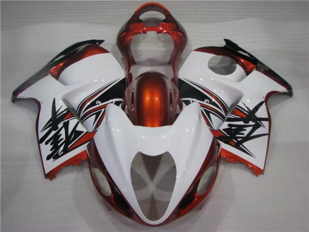 Carénage GSXR 1300 Hayabusa 1996-2007 - Orange Blanc Noir Carénage GSXR 1300 Hayabusa 1996-2007 - Orange Blanc Noir