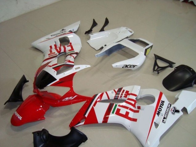 Carénage R6 1998-2002 - Blanc Rouge Fiat Motul Acer Carénage R6 1998-2002 - Blanc Rouge Fiat Motul Acer