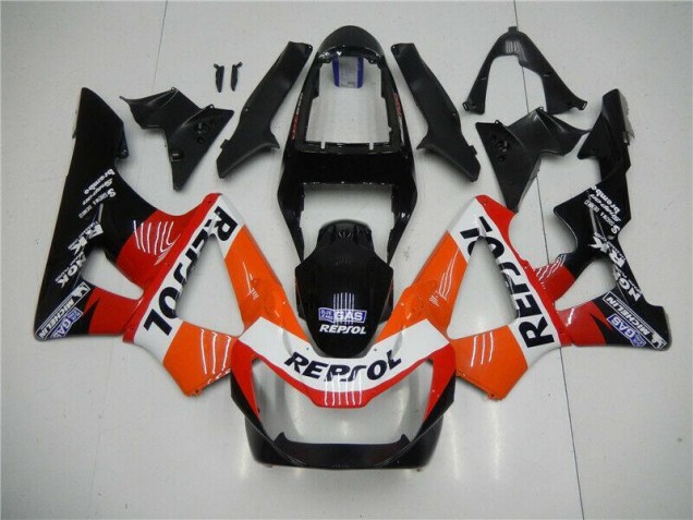 Carénage CBR 900 RR 929RR 2000-2001 - Orange Rouge Noir Repsol Carénage CBR 900 RR 929RR 2000-2001 - Orange Rouge Noir Repsol