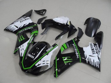 Acheter Carénages R1 2000-2001 - Noir Blanc Vert Monster