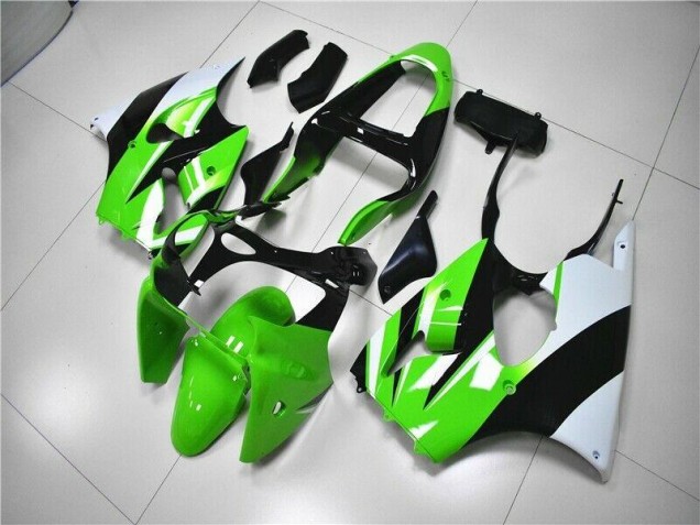 Carénage ZX6R 2000-2002 - Vert Blanc Noir Carénage ZX6R 2000-2002 - Vert Blanc Noir