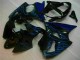 Carénage ZX6R 2000-2002 - Noir avec Bleu Flamme Carénage ZX6R 2000-2002 - Noir avec Bleu Flamme